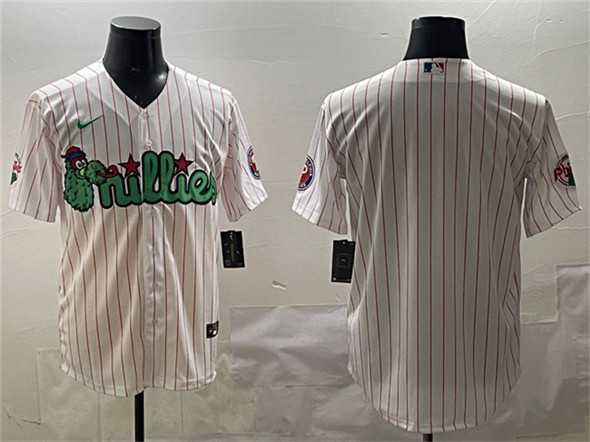 Mens Philadelphia Phillies Blank White Phanatic Cool Base Stitched Jersey->philadelphia phillies->MLB Jersey